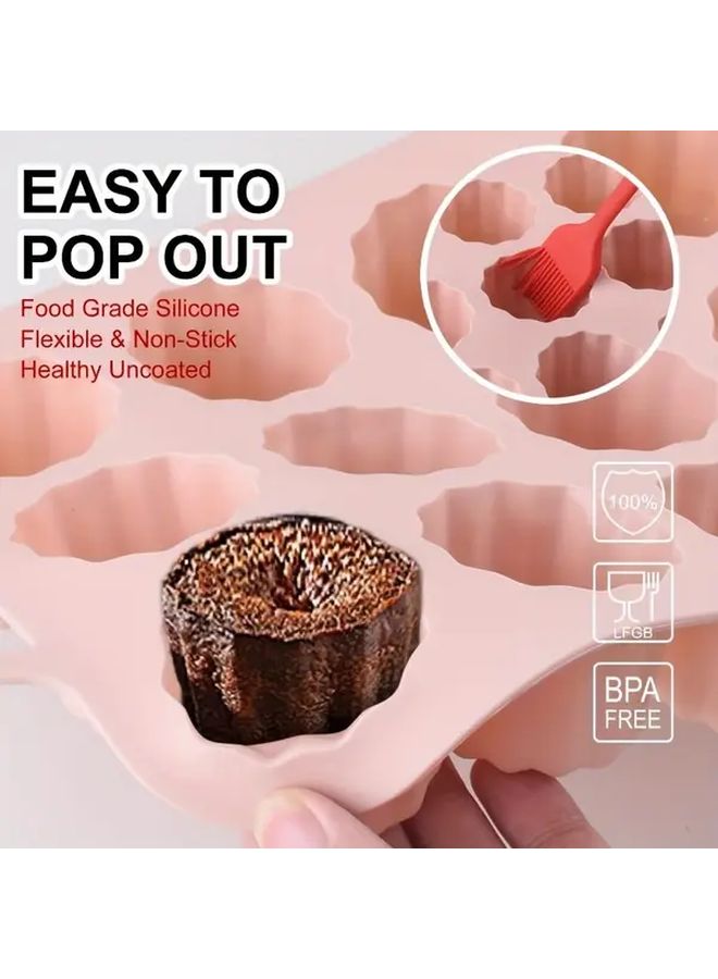Color Point 12 Cavity Silicone Baking Mold Non Stick Easy Release Food Grade - Image 2